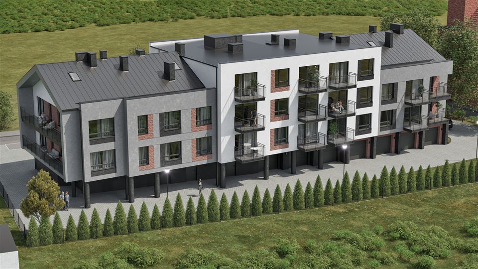 Mieszkania Kościelna, widok: tył