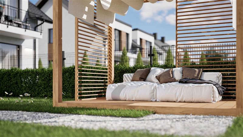 Pergola w ogródku